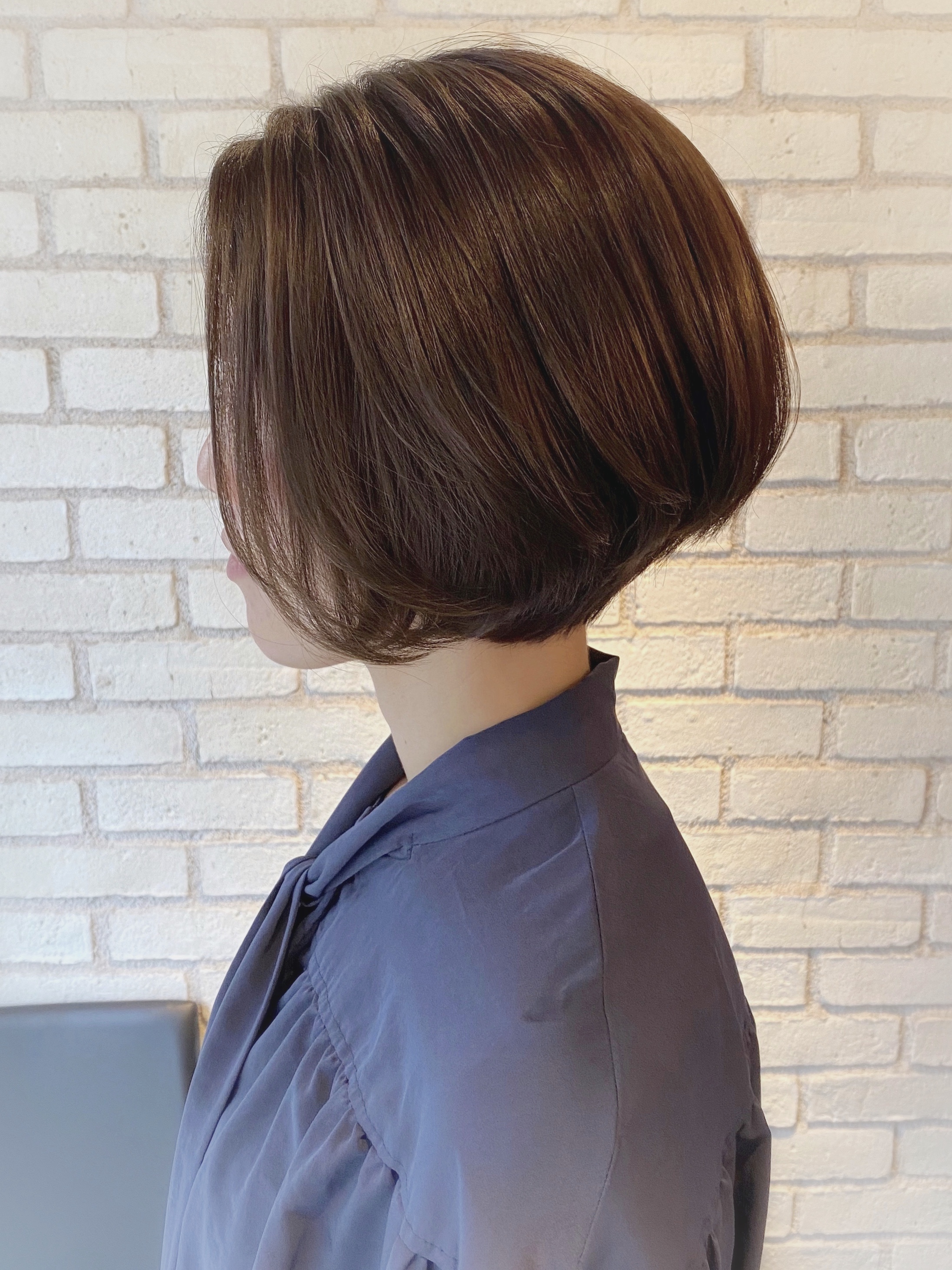 前下がりショートボブ 艶感オーガニックカラー 相模大野 美容室 美容院aeolus アエラス のブログ